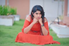 Sameera Sherief lovely red dress 