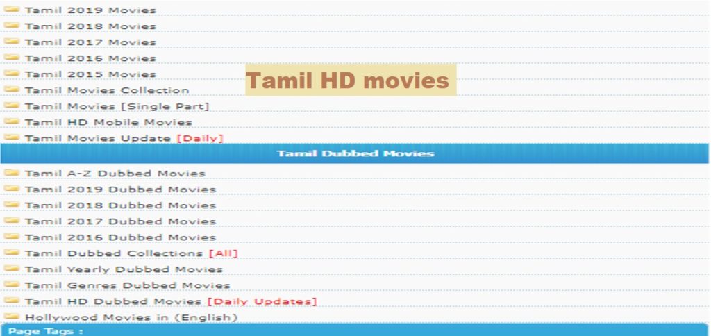 Tamil HD movies sites